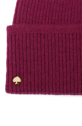Kate Spade Womens Spade Cuff Beanie Hat