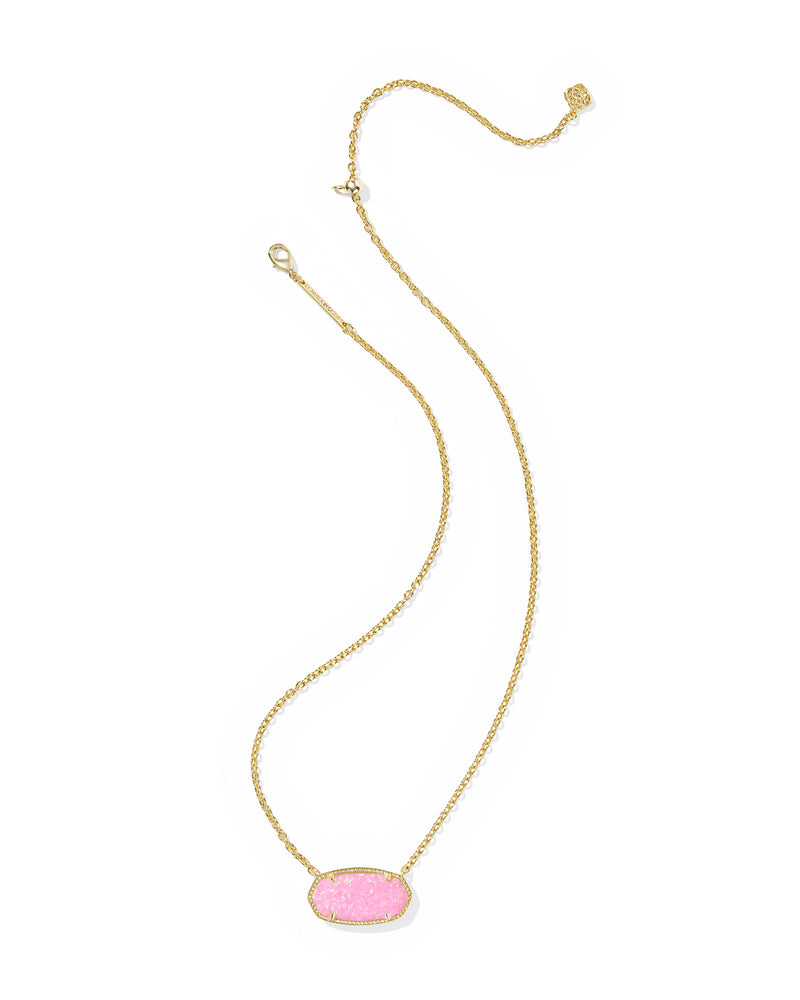 Kendra Scott Elisa Statement Carnation Kyocera Opal Short Pendant Necklace