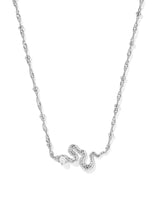 Kendra Scott Lyle Snake Short Pendant Necklace - Silver-Plated