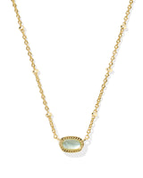 Kendra Scott Mini Elisa Light Blue Illusion Satellite Short Pendant Necklace