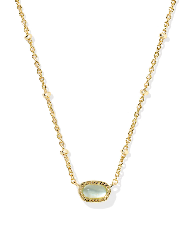 Kendra Scott Mini Elisa Light Blue Illusion Satellite Short Pendant Necklace