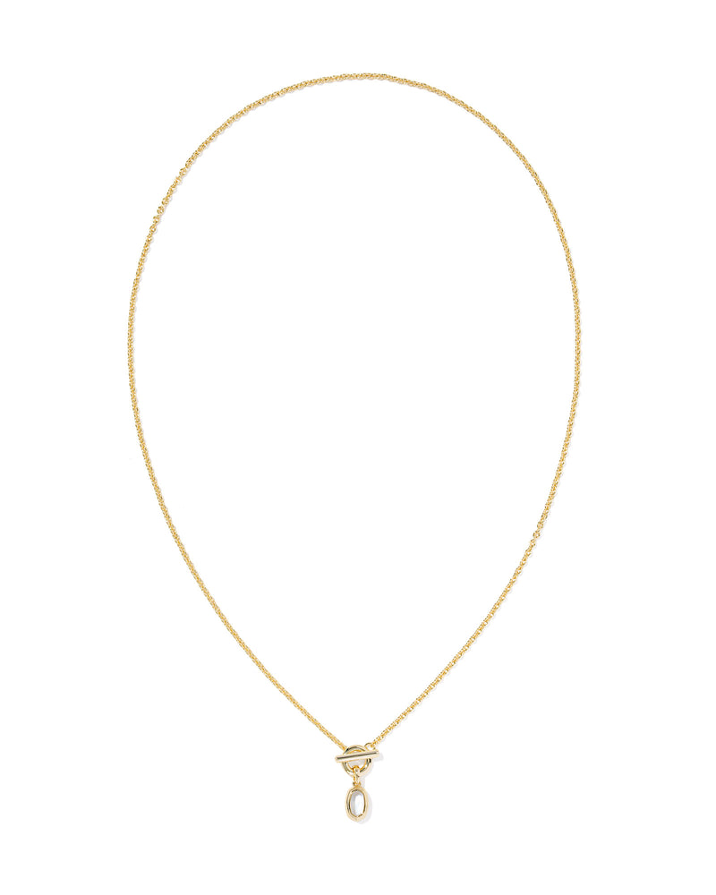 Kendra Scott Mini Elisa Toggle Pendant Necklace - Ivory Mother Of Pearl