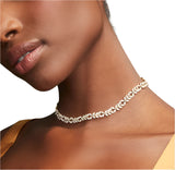 Kendra Scott Rosalie White Cubic Zirconia Gold Tennis Necklace