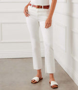 Karen Kane Womens Raw Hem Straight Jeans