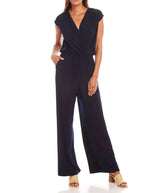 Karen Kane Womens Sleeveless Travel Jersey Jumpsuit