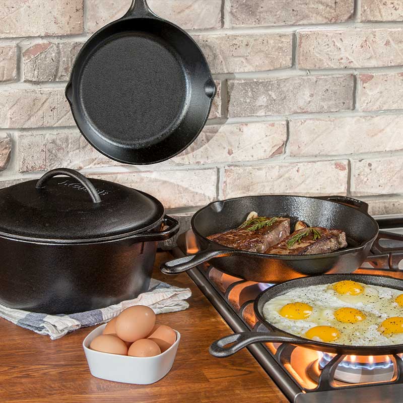Lodge 5-Piece Seasoned Cast Iron Set