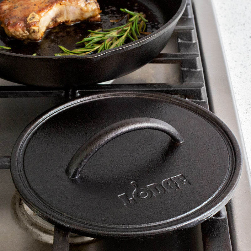Lodge 8" Round Seasoned Cast Iron Grill Press
