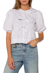Velvet Heart Womens Lamont Short Sleeve Babydoll Top