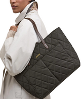 Barbour Quilted Tote Handbag
