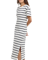 Barbour Womens Selena Striped Midi Dress