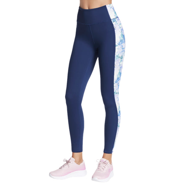 Skechers Womens GO WALK Seascape Floral Full Length High-Waisted Leggings