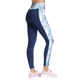 Skechers Womens GO WALK Seascape Floral Full Length High-Waisted Leggings
