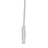 Badgley Mischka 1.00 CTW Heart Shape Lab-Grown Diamond Sterling Silver Pendant Necklace