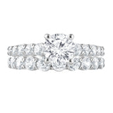 Badgley Mischka 3.25 CTW Lab-Grown Diamond 10K Gold Bridal Ring Set - Size 7