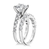 Badgley Mischka 3.25 CTW Lab-Grown Diamond 10K Gold Bridal Ring Set - Size 7