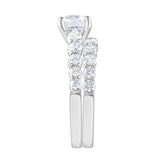 Badgley Mischka 3.25 CTW Lab-Grown Diamond 10K Gold Bridal Ring Set - Size 7