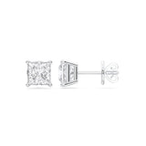 Badgley Mischka 2.00 CTW Princess Cut Diamond Stud Earrings