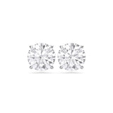 Badgley Mischka 2.00 CTW Round Diamond Sterling Silver Stud Earrings
