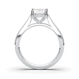 Badgley Mischka 2.00 CTW Oval Solitaire Lab-Grown Diamond Ring - Size 7