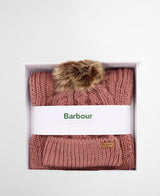 Barbour Womens Penshaw Beanie & Scarf Gift Set