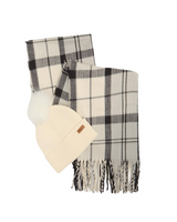 Barbour Womens Dover Beanie & Hailes Scarf Gift Set