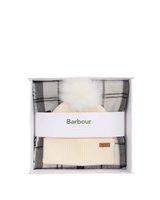 Barbour Womens Dover Beanie & Hailes Scarf Gift Set