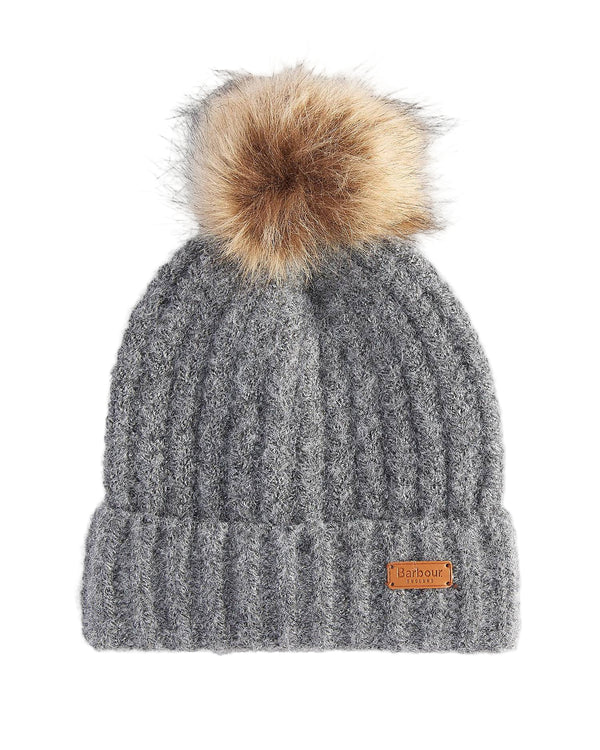 Barbour Womens Saltburn Beanie & Tartan Scarf Gift Set