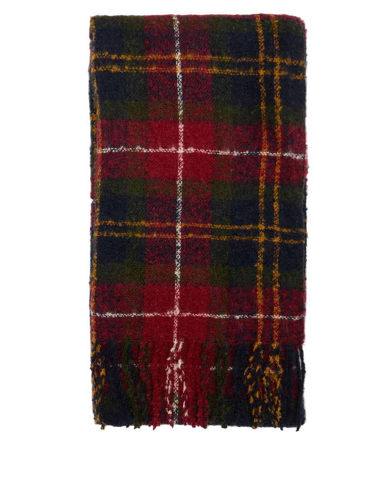 Barbour Womens Saltburn Beanie & Tartan Scarf Gift Set