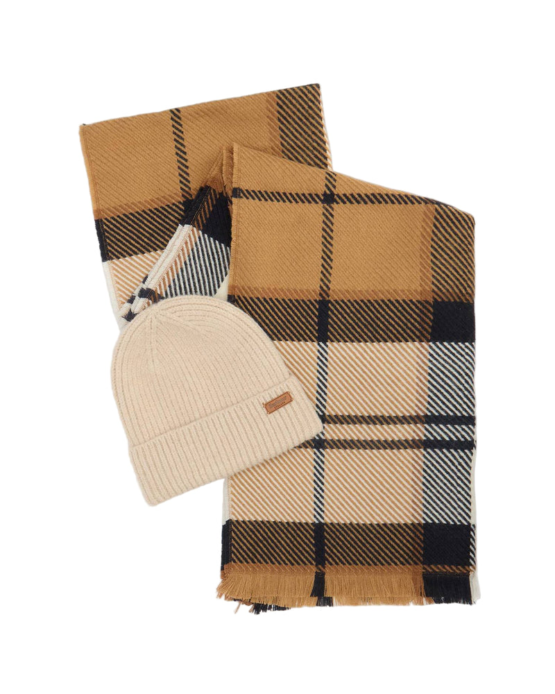 Barbour Womens Pendle Beanie & Blair Scarf Gift Set