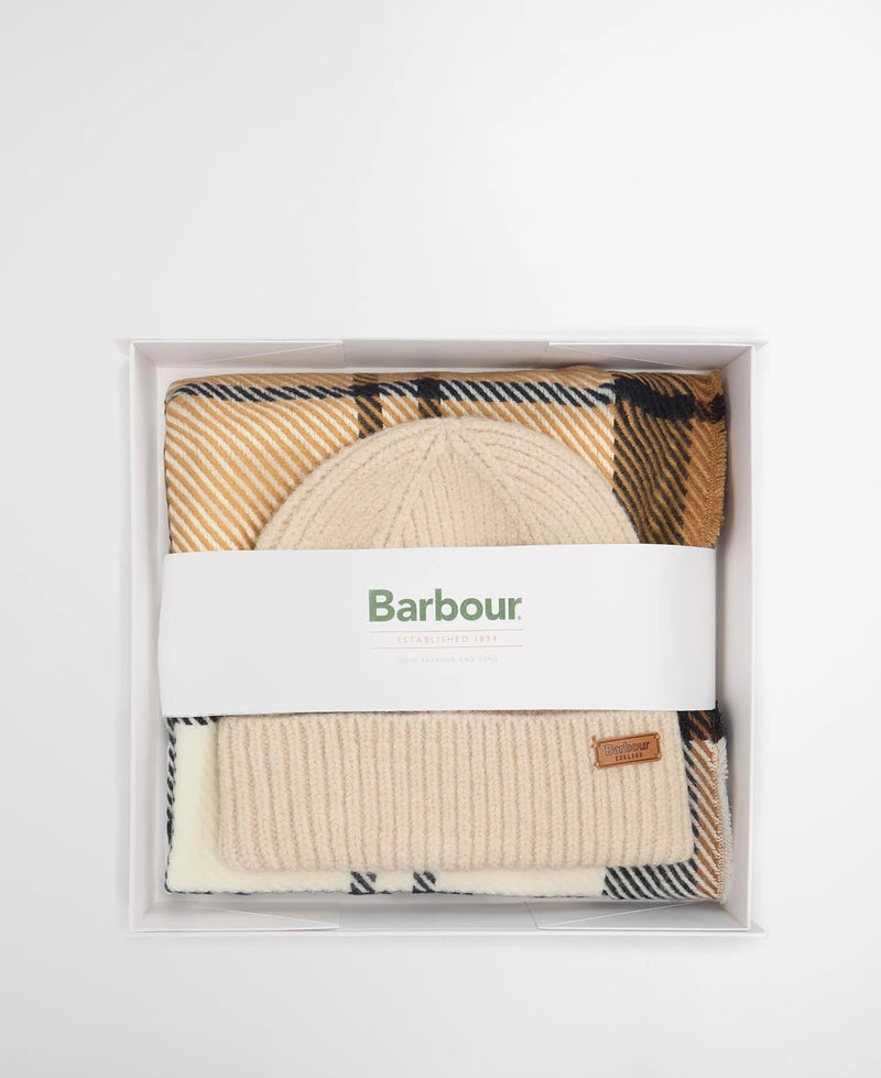 Barbour Womens Pendle Beanie & Blair Scarf Gift Set