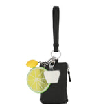 Mundi Connect and Go Lime Slice/Lemon Pebble Wristlet