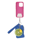 Mundi Connect and Go Lime Slice/Lemon Pebble Wristlet