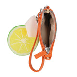 Mundi Connect and Go Lime Slice/Lemon Pebble Wristlet