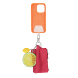 Mundi Connect and Go Lime Slice/Lemon Pebble Wristlet