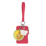 Mundi Connect and Go Lime Slice/Lemon Pebble Wristlet