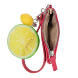 Mundi Connect and Go Lime Slice/Lemon Pebble Wristlet