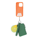 Mundi Connect and Go Lime Slice/Lemon Pebble Wristlet