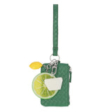 Mundi Connect and Go Lime Slice/Lemon Pebble Wristlet