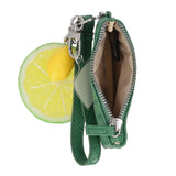 Mundi Connect and Go Lime Slice/Lemon Pebble Wristlet