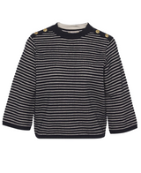 Barbour Womens Macy Striped Crew Neck Jumper Sweater