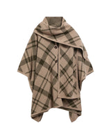 Barbour Womens Vienna Tartan Wool-Blend Cape