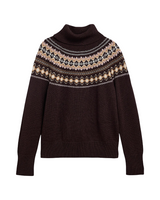 Barbour Womens Darwen Fair Isle Rollneck Jumper Sweater