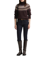 Barbour Womens Darwen Fair Isle Rollneck Jumper Sweater