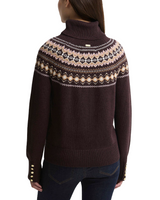 Barbour Womens Darwen Fair Isle Rollneck Jumper Sweater