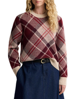 Barbour Womens Stevie Tartan Wool Jumper Sweater
