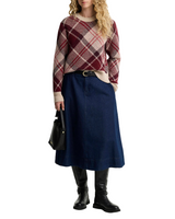 Barbour Womens Stevie Tartan Wool Jumper Sweater