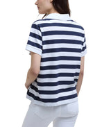 Barbour Womens Ashbourne Striped Short Sleeve Polo Shirt