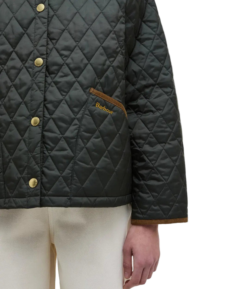 Barbour Womens Icons Cropped Liddesdale Quilted Jacket