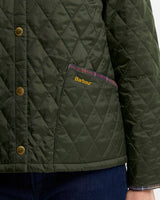 Barbour Womens Icons Tartan Collar Cropped Liddesdale Quilted Jacket