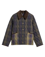 Barbour Womens Tartan Reimagined Icons Tartan Cropped Liddesdale Quilted Jacket